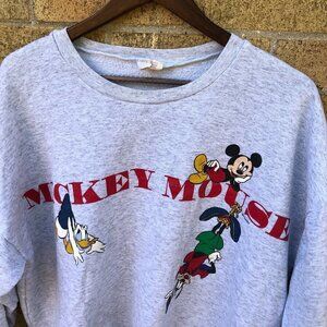 Vintage Disney Mickey Mouse Sweater Gray